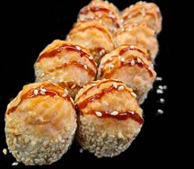 Запеченный Монтанья с лососем