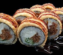 Жареные с лососем терияки