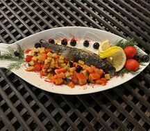 Форель жареная