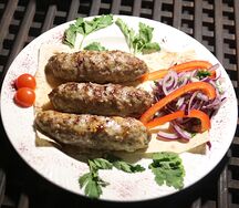 Люля-кебаб из свинины и телятины