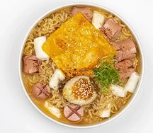 Рапокки с сосисками и сыром 