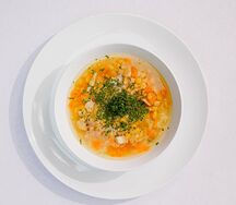 Суп гороховый с копченостями