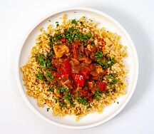 Чахохбили с булгуром