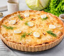 Пирог с капустой и яйцом