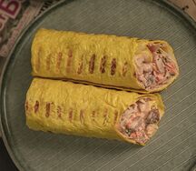 Шаурма в сырном лаваше