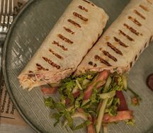 Шаурма с летним салатом