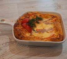 Омлет с ветчиной