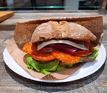 Чиабатта с пепперони