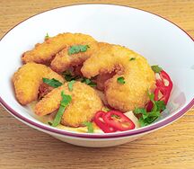 Креветки с соусом карри