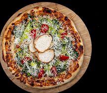 Пицца Цезарь с креветками