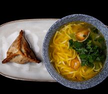 Суп-лапша по-татарски с треугольником 