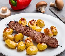 Люля-кебаб из телятины с картофелем беби