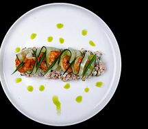 Оливье с креветками 