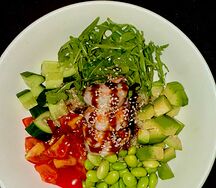 ЗОЖ-боул с креветкой 