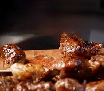 Печень говяжья в жировой сетке