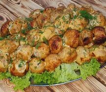 Грибы на мангале