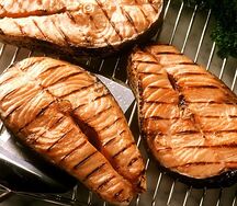 Семга на мангале