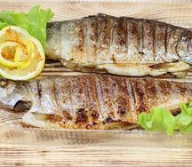 Форель на мангале