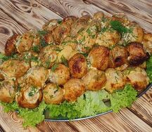 Грибы на мангале