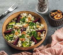 Салат со свеклой и творогом