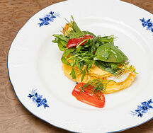 Омлет с творожным сыром