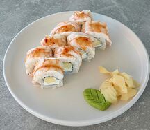 Креветка и манго