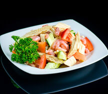 Креветки с бамбуком