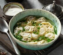 Суп с пельмешками