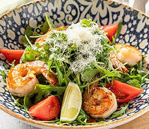 Руккола с креветками