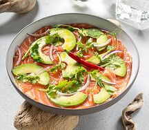 Севиче из лосося с авокадо