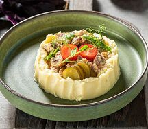 Бефстроганов с пюре