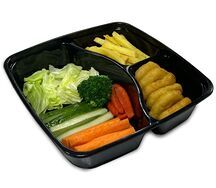 Детский бокс с наггетсами и свежими овощами