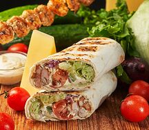 С креветками на гриле