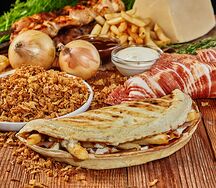 Закрытая пицца BBQ