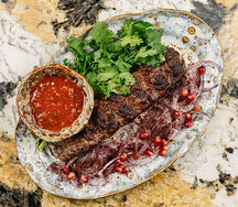 Люля-кебаб из тигровых креветок