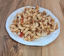 Макароны по-флотски с говяжьим фаршем