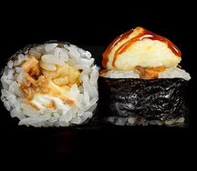 Запеченный с лососем терияки