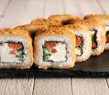 Темпуре сяке - жаренный с лососем