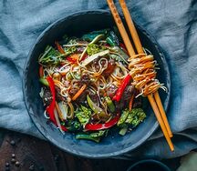 2 яичная лапша с говядиной