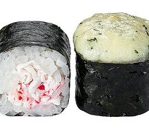 Запеченый маки с крабом