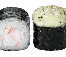 Запеченый маки с креветкой