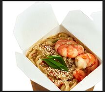 Wok удон с морепродуктами