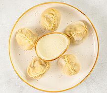 Манты с мясом и тыквой (5 шт)