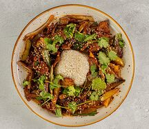 Мясо по-тайский с рисом