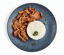 Жареха с говядиной и грибами