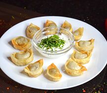 Жареные пельмени