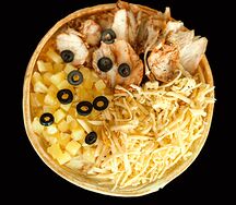 Закрытая пицца Курица-ананас