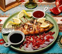 Дорадо на мангале