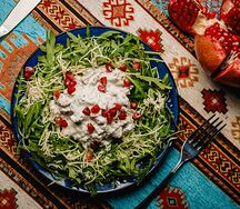 Теплый салат из телятины