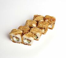 Ролл Канада с тигровой креветкой